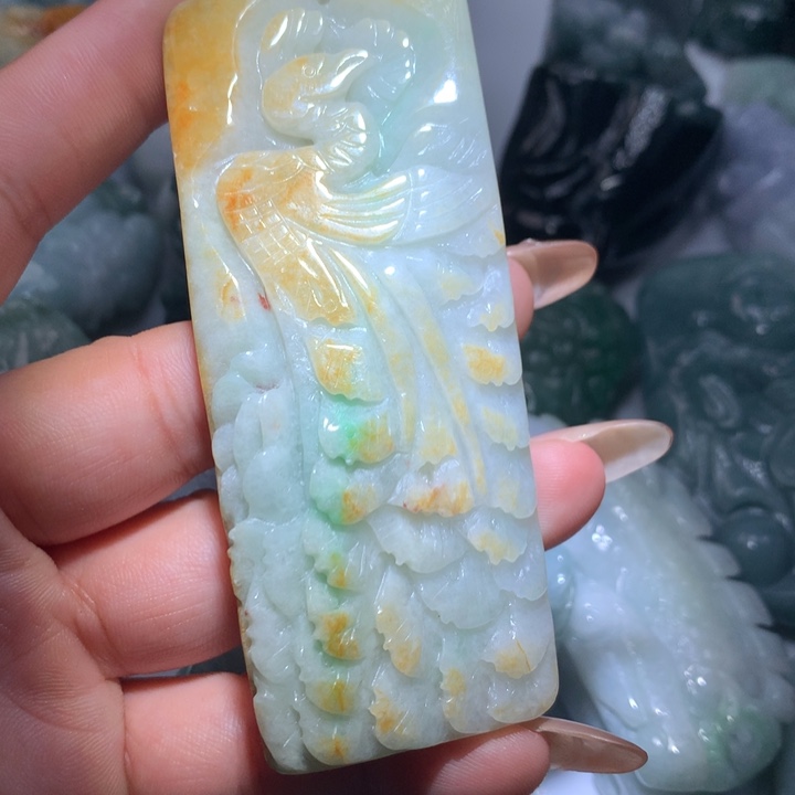 翡翠未镶嵌颈饰保真天然A货翡翠