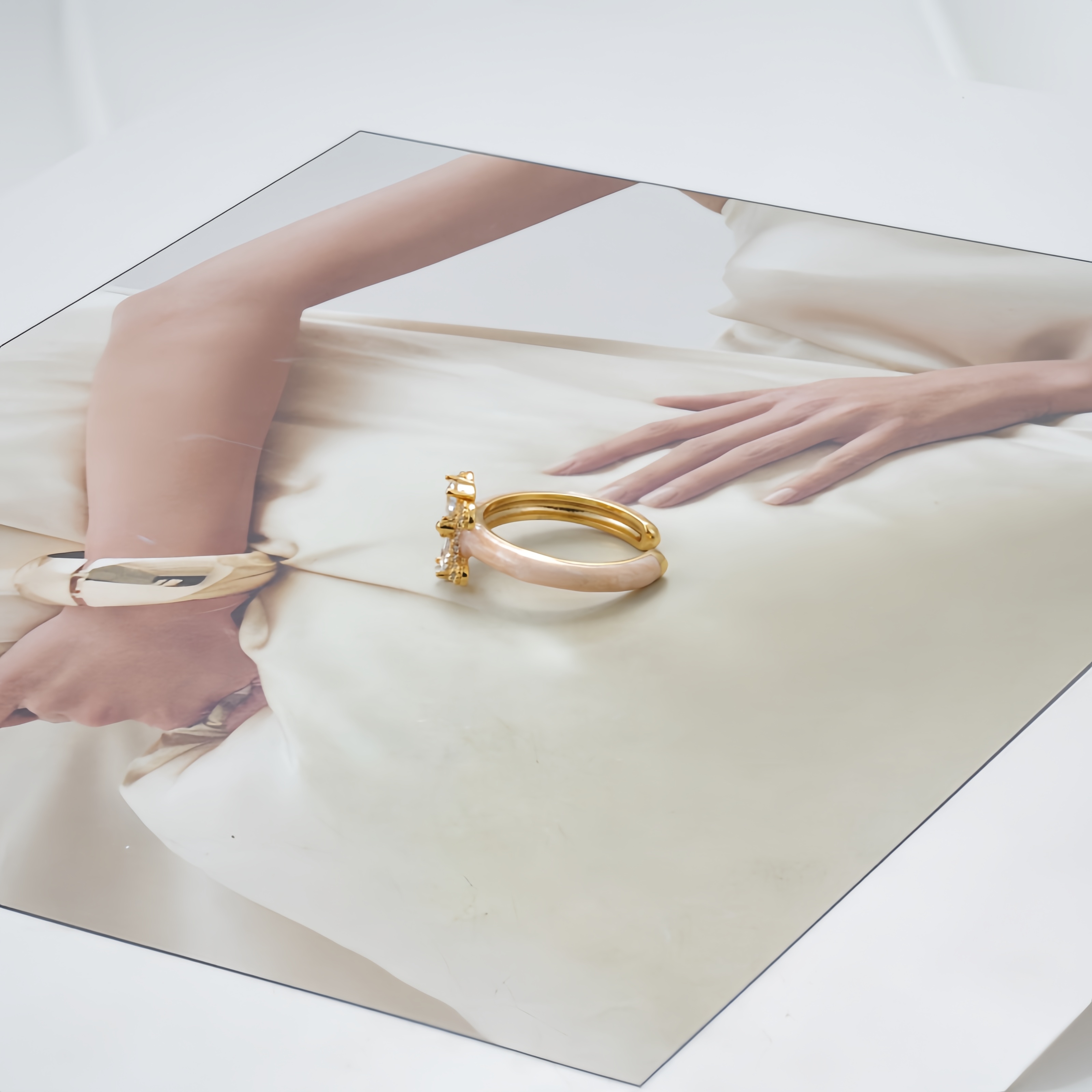 铜合金仿水晶戒指 戒指9339