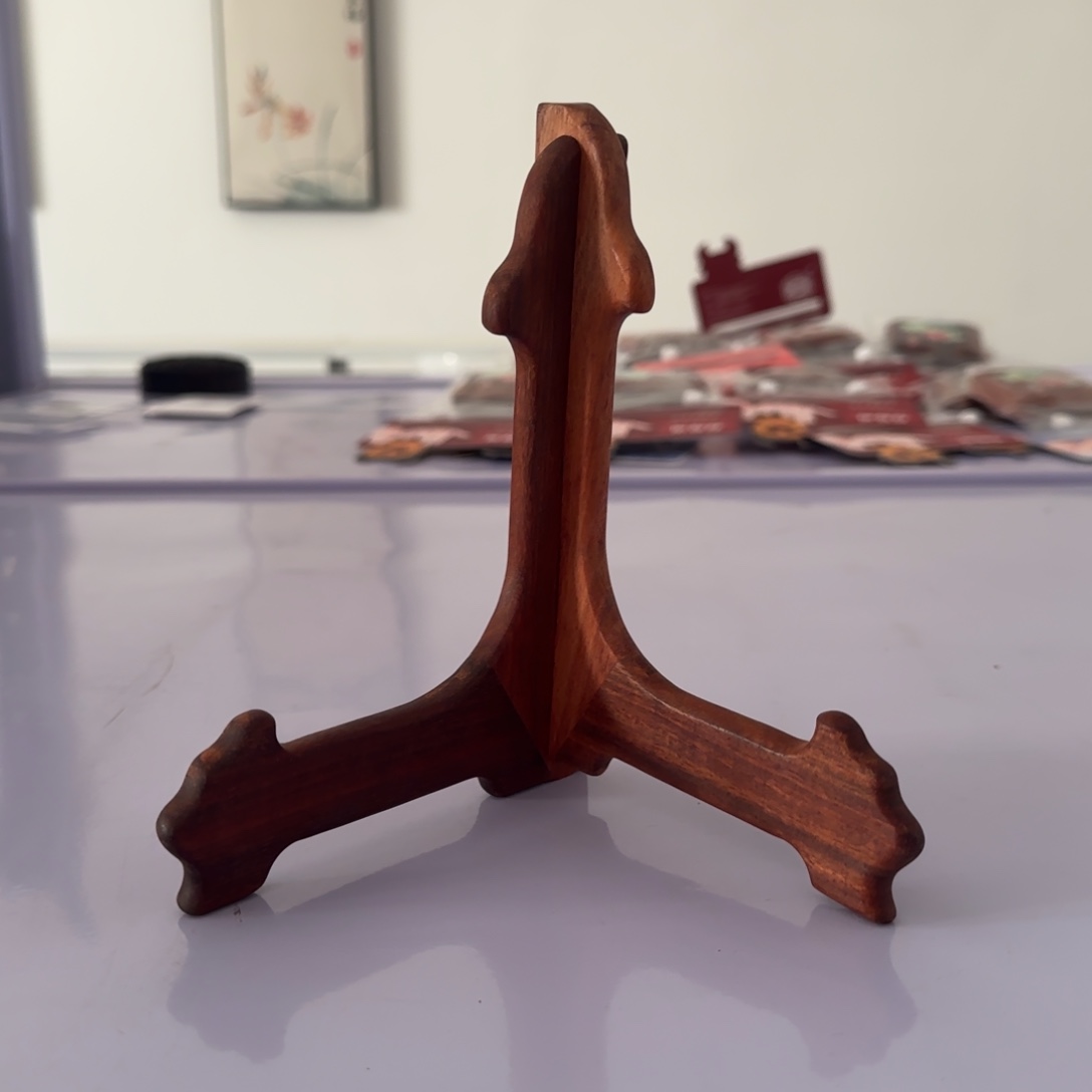 诚***实紫檀木类书柜血檀茶饼架