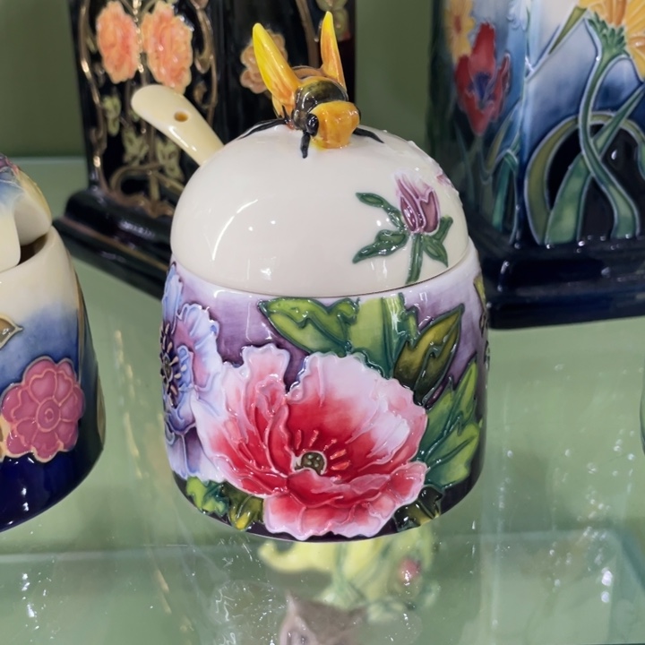 陶蜜蜂罐牡丹花套餐一个