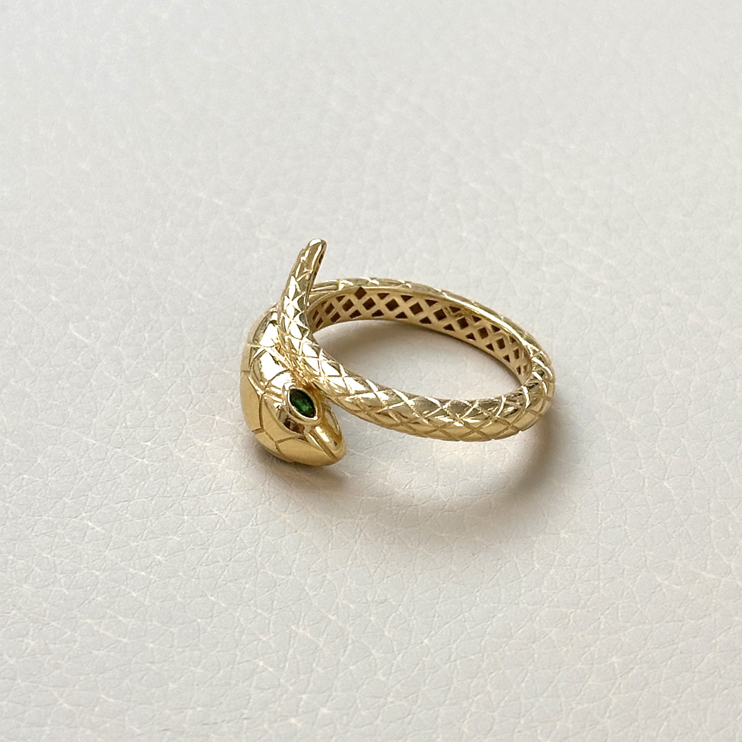 [美控MK]18K金灵蛇戒指/小众中古时尚百搭