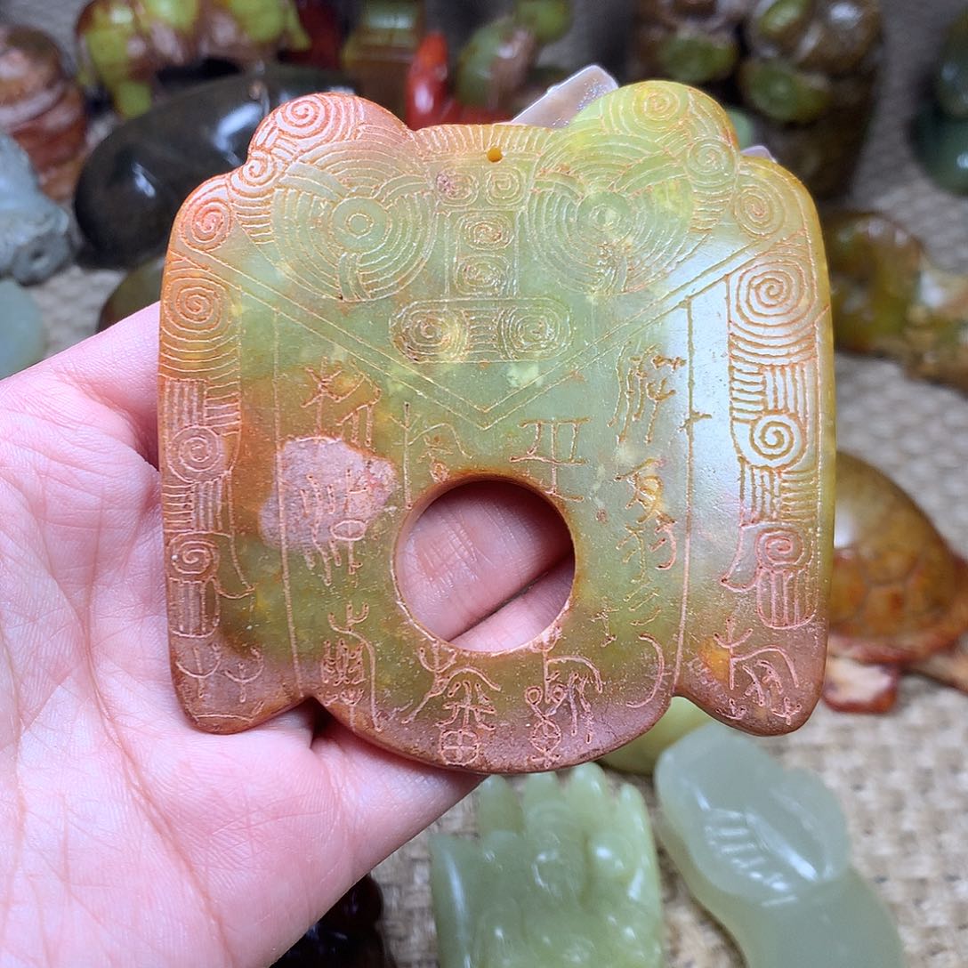 白玉菩提吊坠挂件