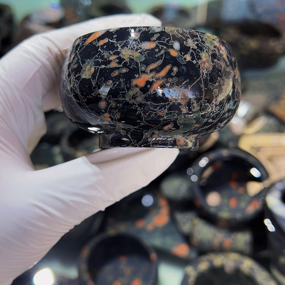 梅花玉鱼缸石茶周边不退不换