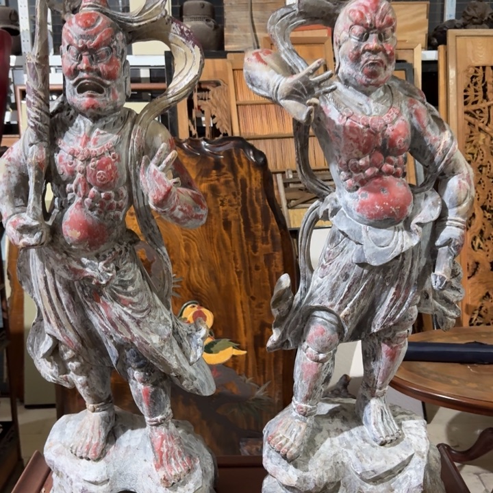 半***君木大观论器精品木摆件