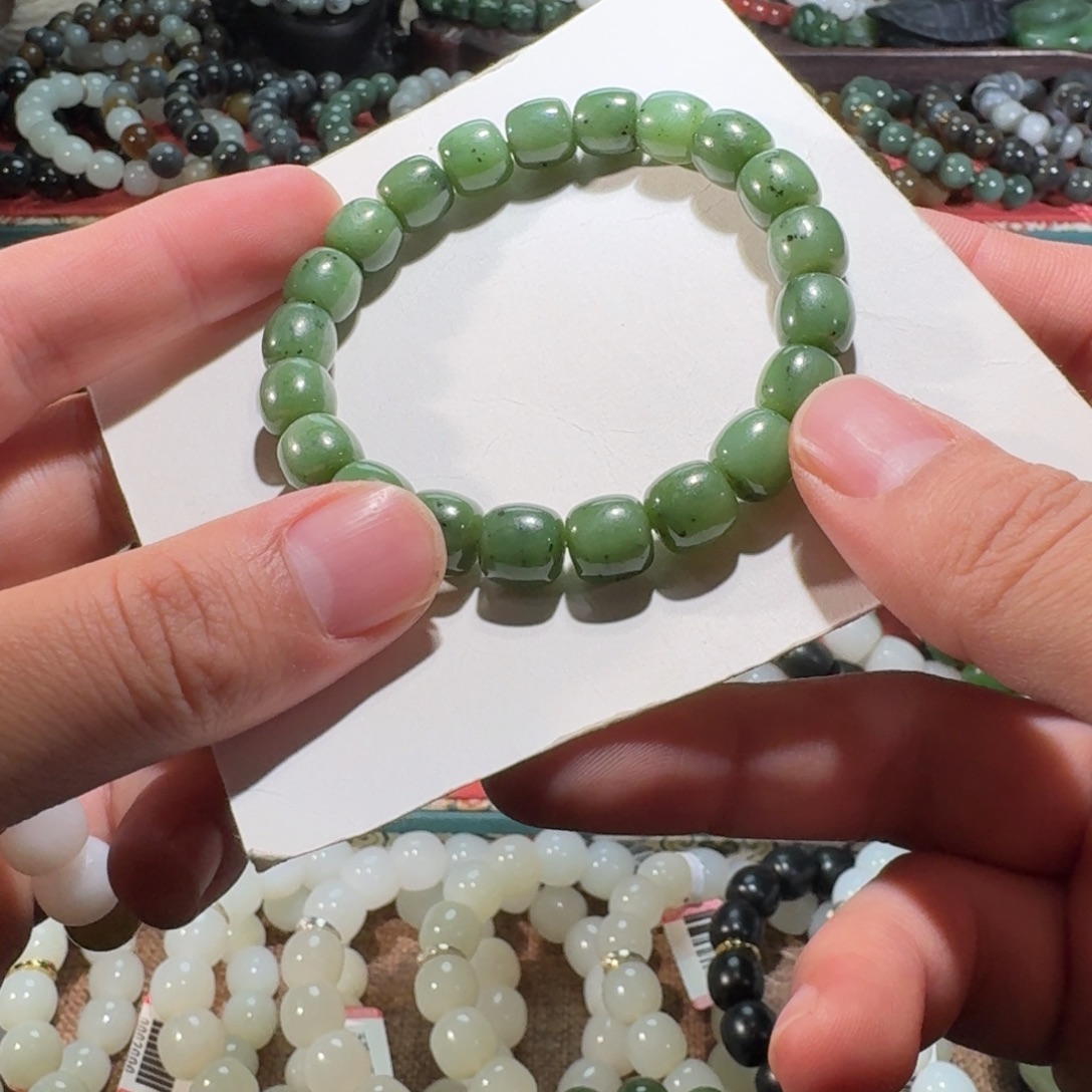 和田玉未镶嵌手链