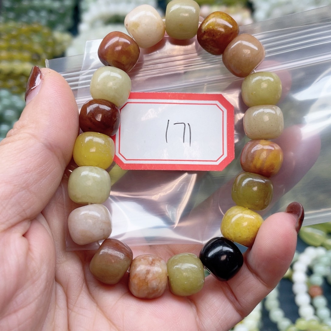 未镶嵌蛇纹石玉手串