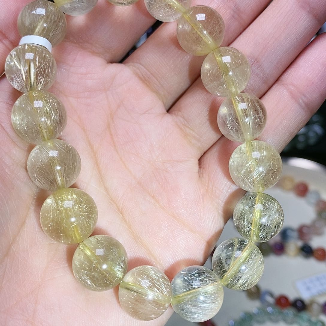 水晶手串未镶嵌发晶