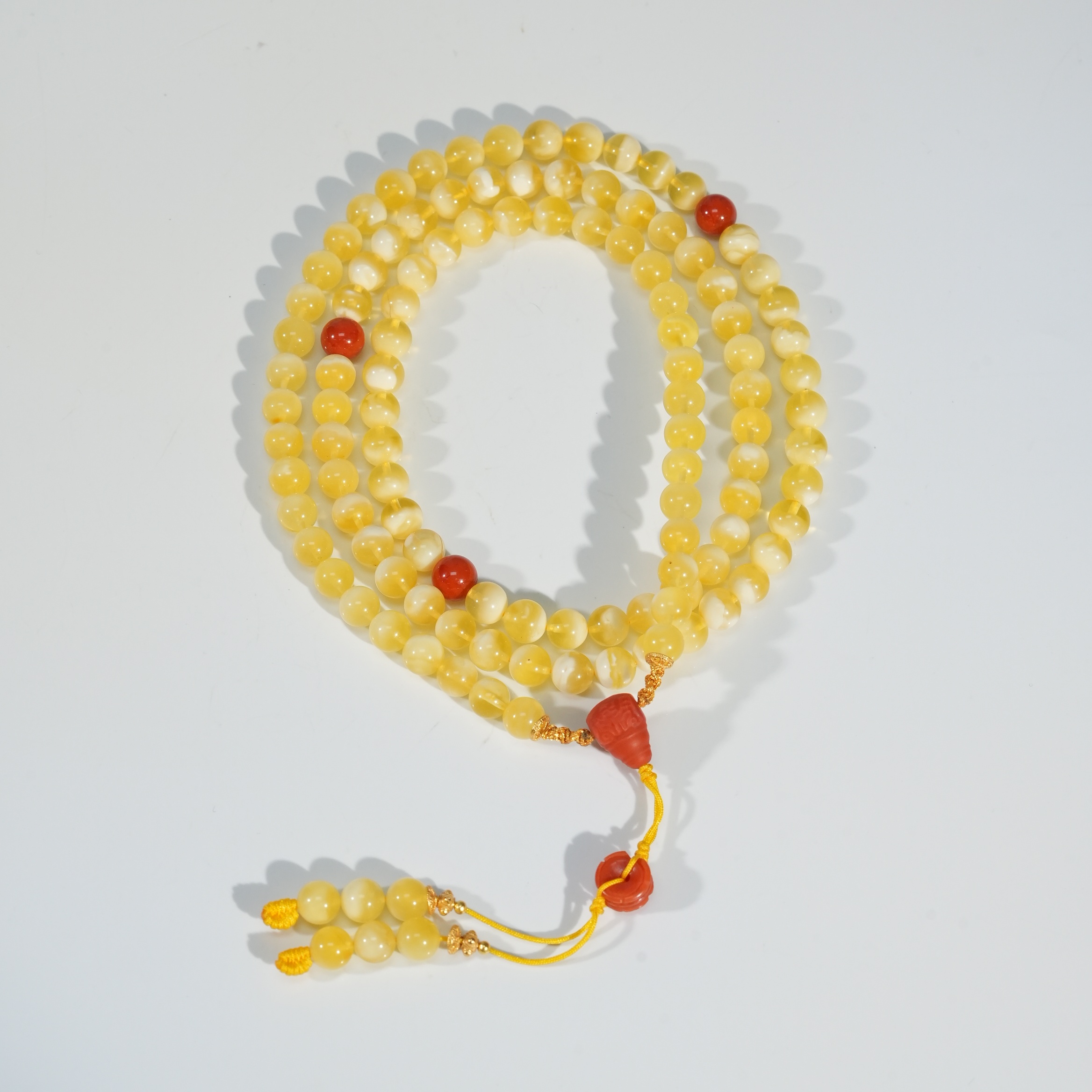 【普陀山欢喜】蜜蜡多圈手串约6mm（发货多样性一件）S41355