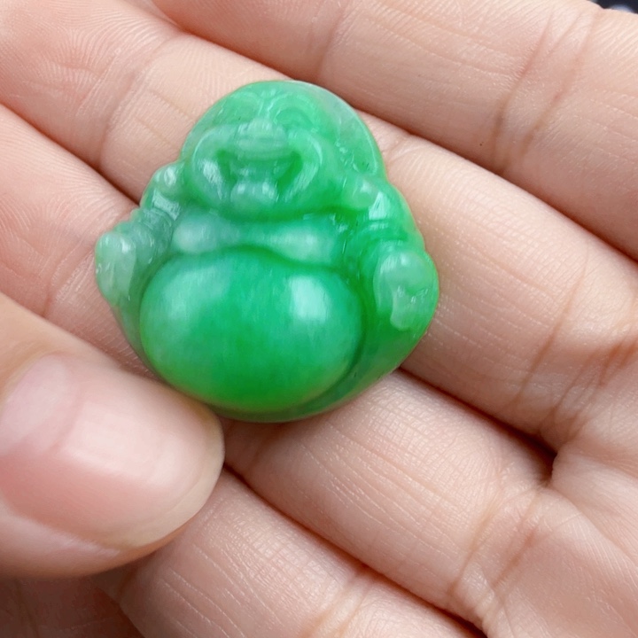 定制翡翠未镶嵌天然翡翠A货佛公