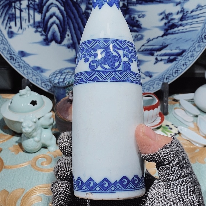 瓷片新年快乐万事如意