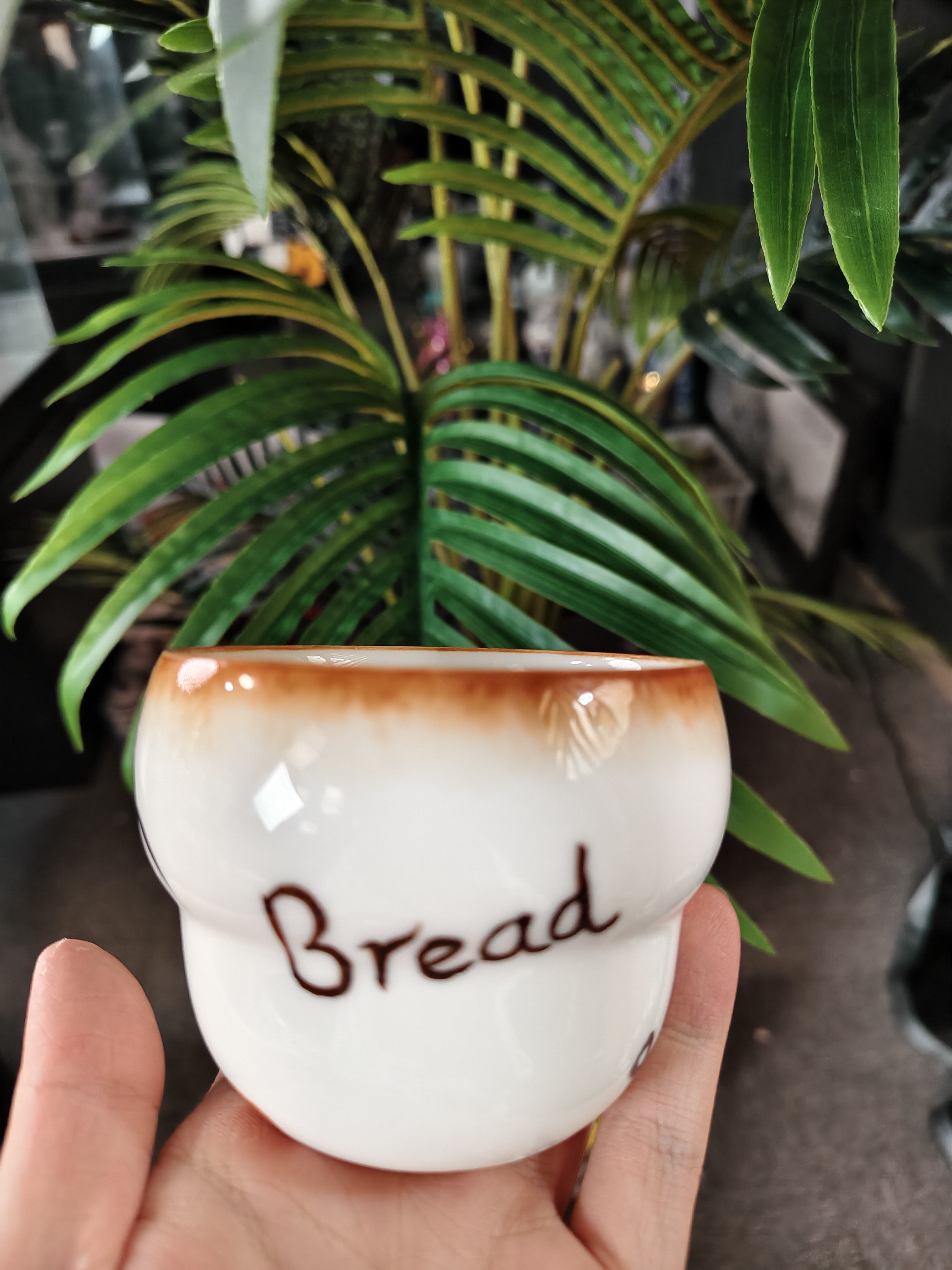 景德镇陶瓷手绘可爱创意杯子面包系列手握杯