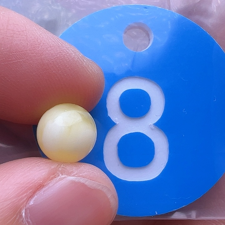 蜜蜡裸石未镶嵌8m m