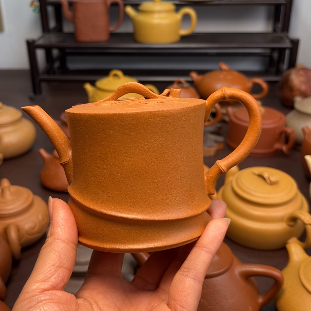 煤***板茶壶紫砂手工制作原矿紫砂
