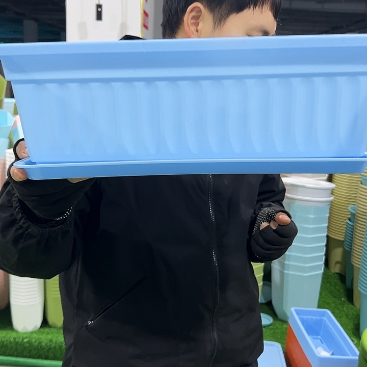 特价菜盆长45宽19高16蓝色7个带托