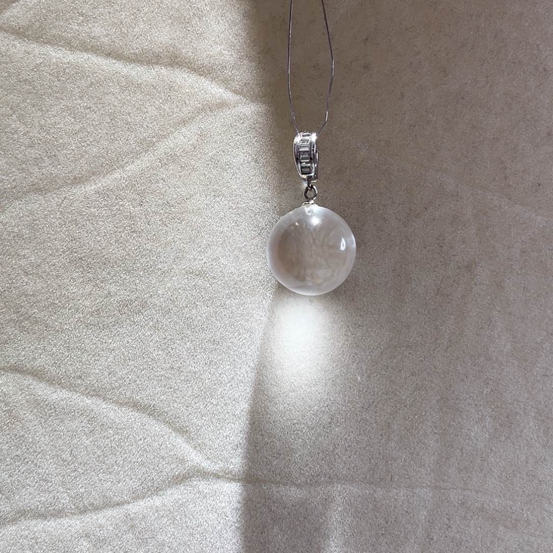 颈饰水晶银S925镶嵌原创