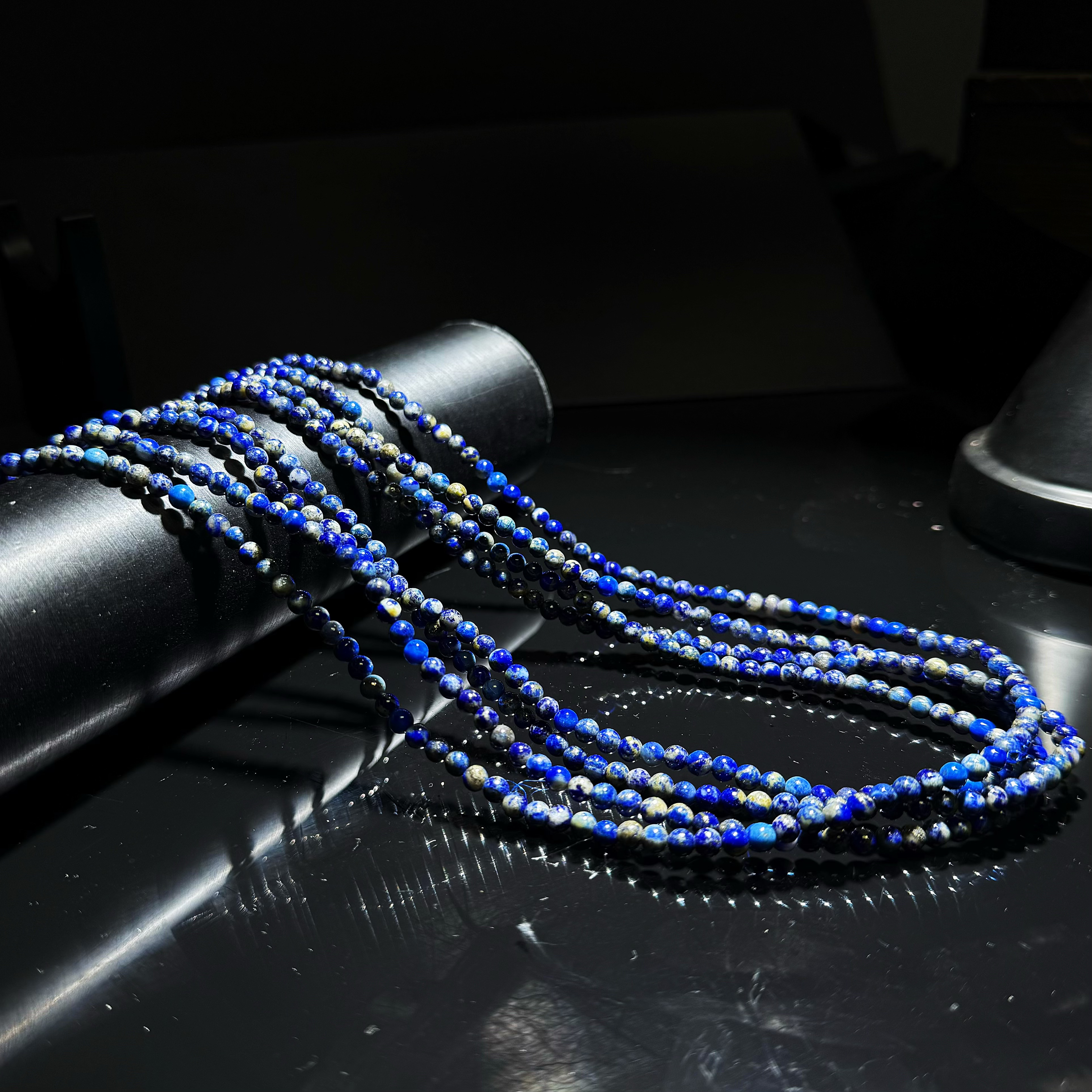 SJ751青金石圆珠小尺寸多圈手链-多样性发其一