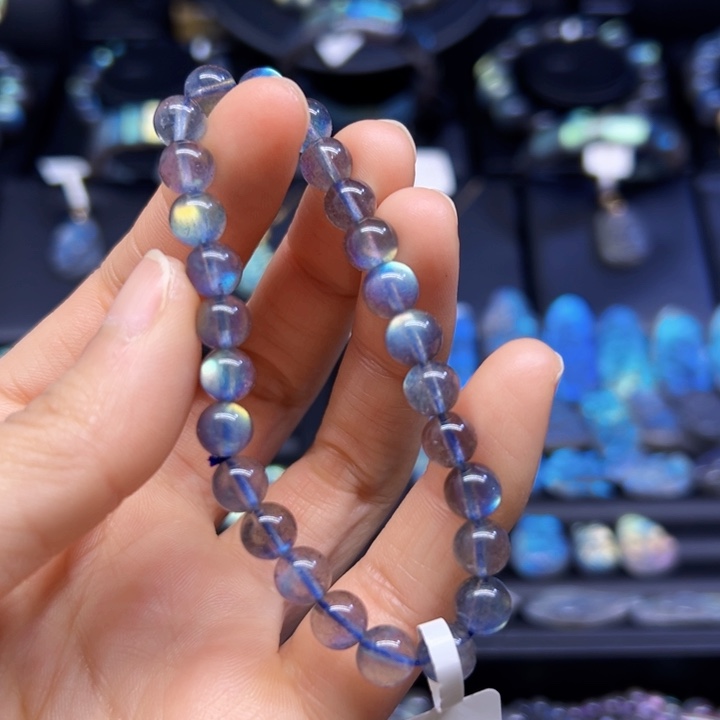 拉长石手串未镶嵌7左右