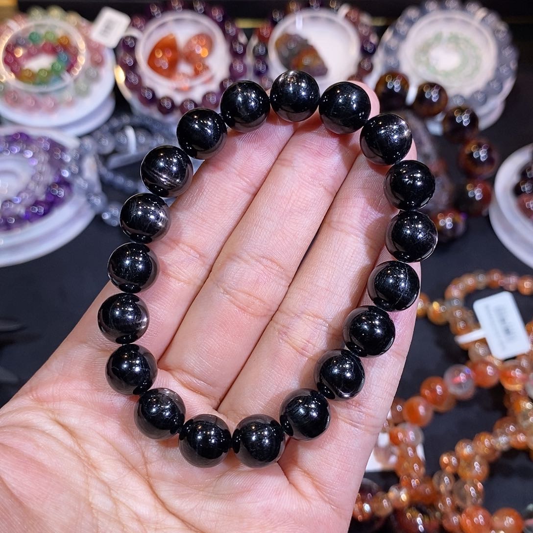 辉石手串未镶嵌10.6mm左右