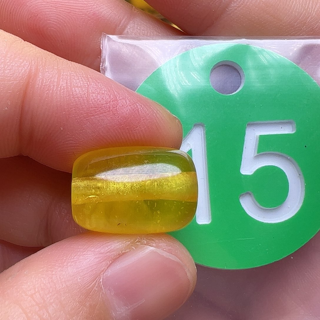 蜜蜡未镶嵌珠宝奇石11/15mm花粉