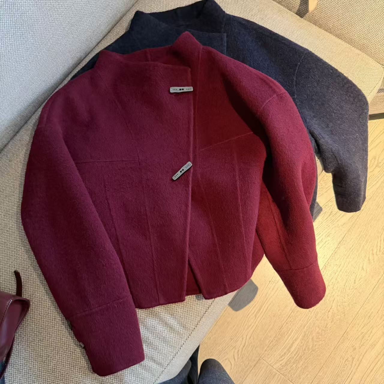 阿黎精选------秋冬高奢设计款调性双面羊毛外套