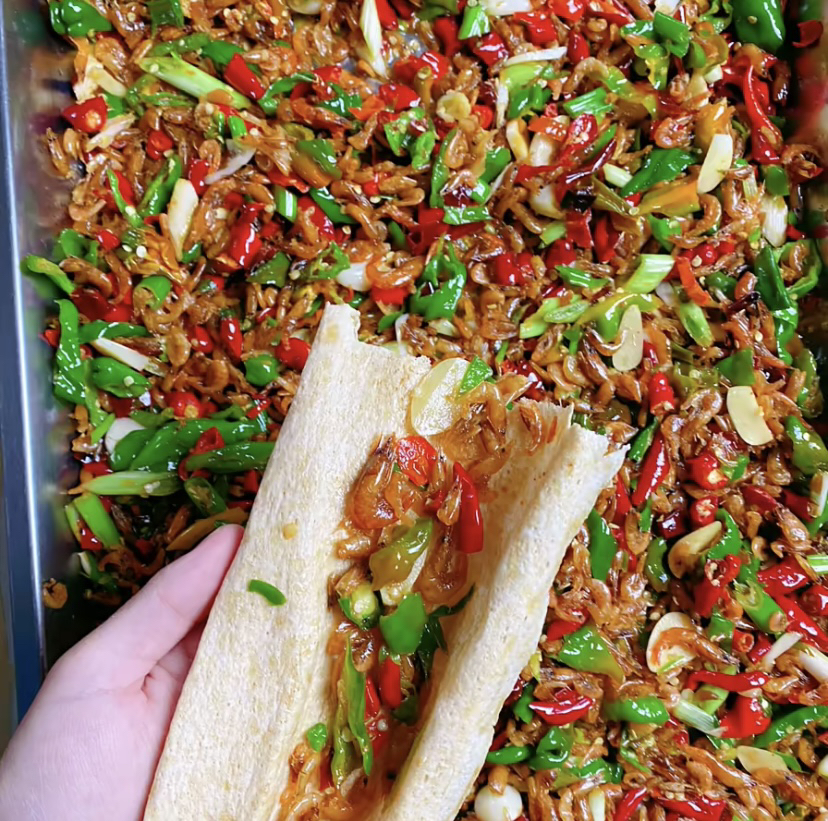 辣椒炒小虾精选下饭菜山东枣庄特产家乡菜