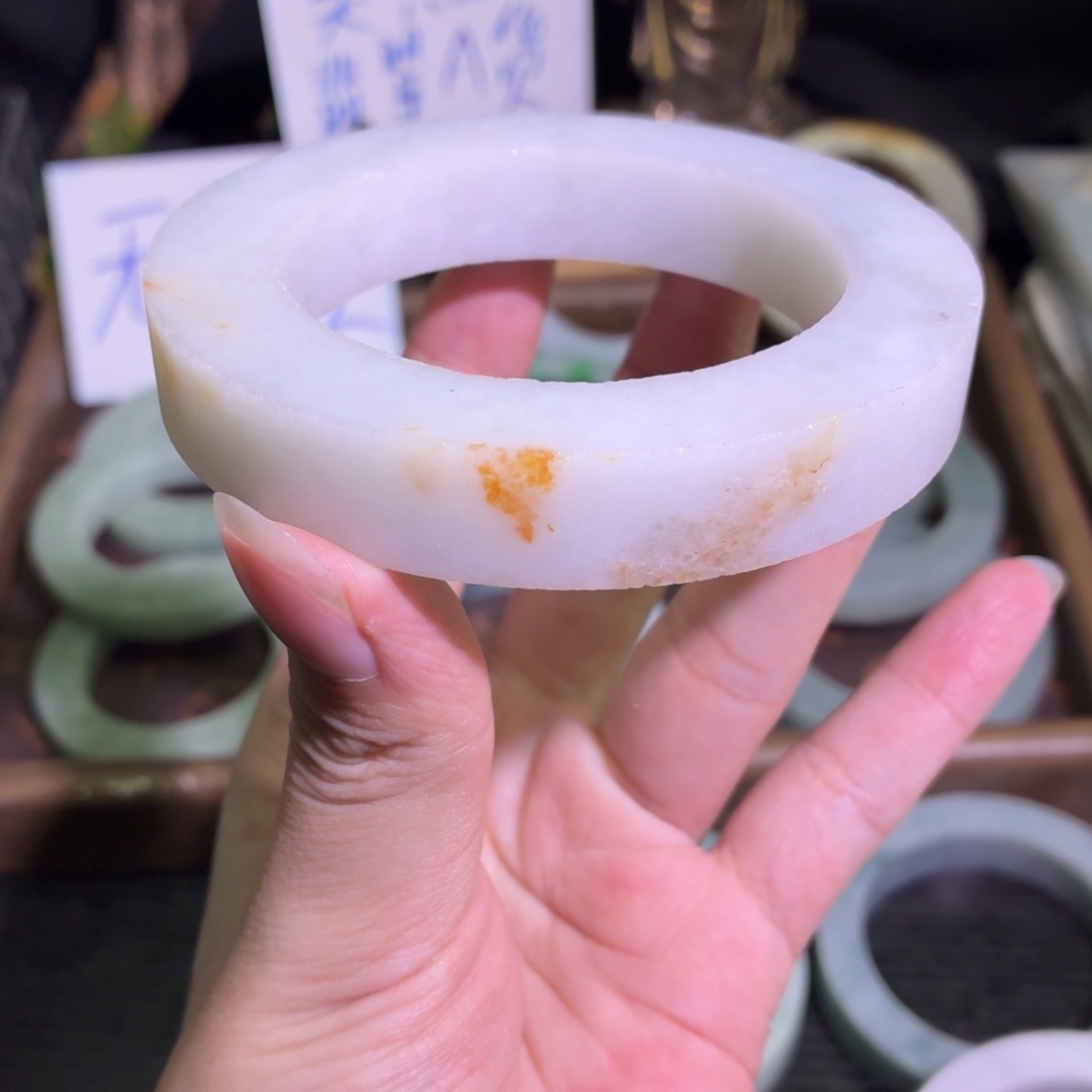 定制翡翠未镶嵌翡翠A货毛胚手镯定制