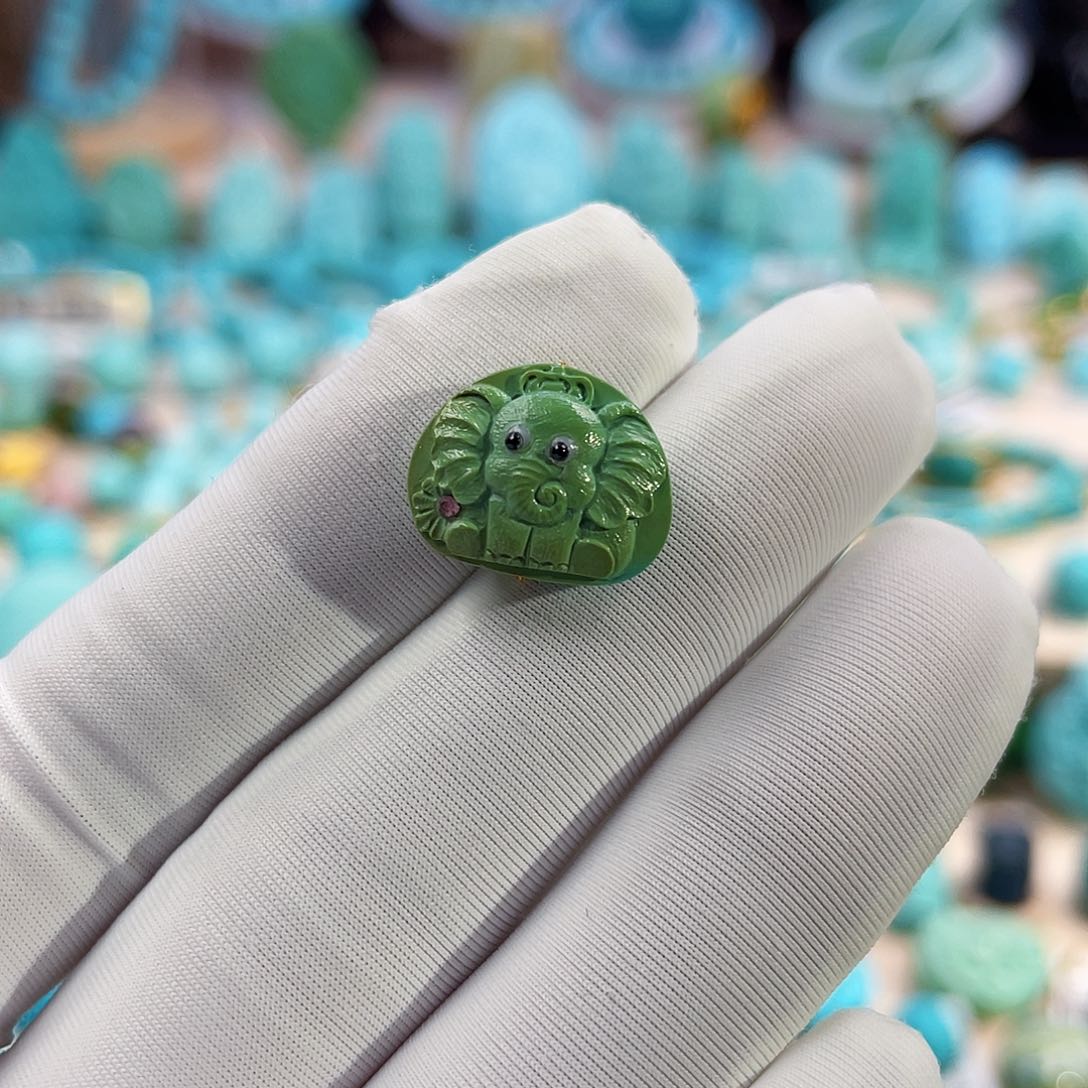 绿松石珠宝奇石未镶嵌