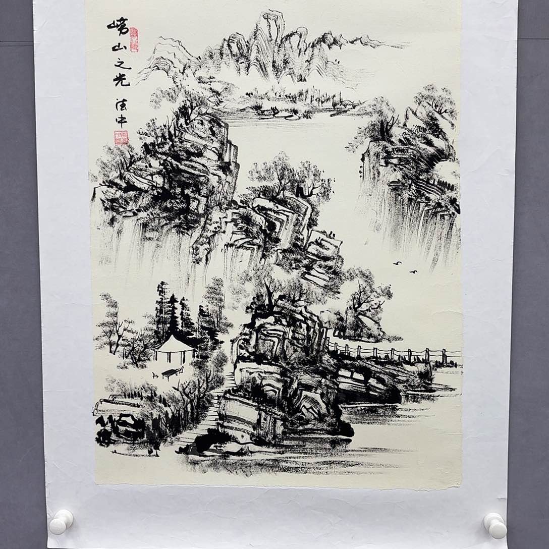 国画艺术家真人手绘