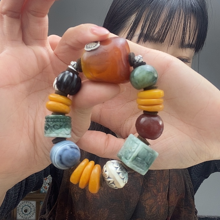 蜜蜡手串未镶嵌手串