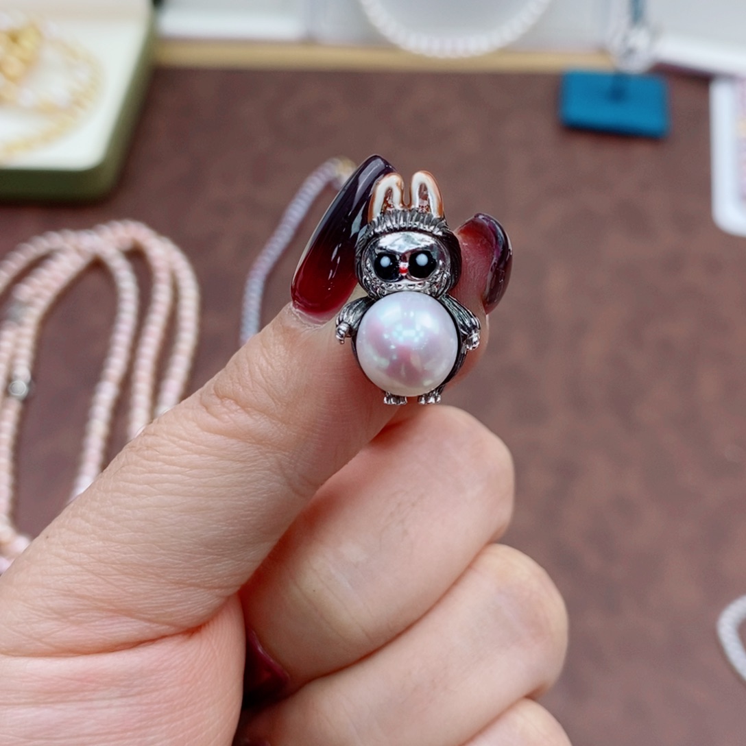 淡水珍珠颈饰银S925镶嵌