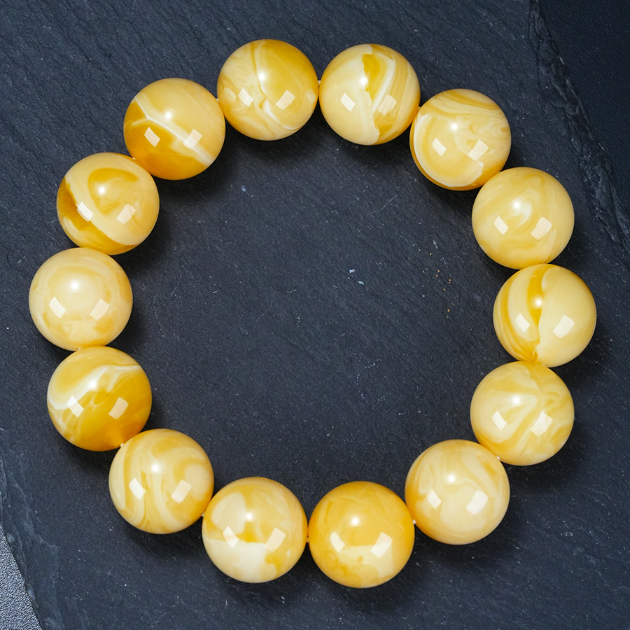 焦皮橘底浓蜡妖花同料精品单圈手串纯天然原矿琥珀蜜蜡平安扣三通