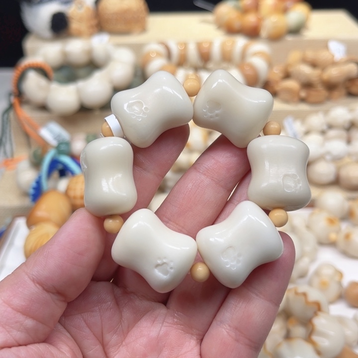 菩提根/象牙果手串2-14-47 爪印香皂