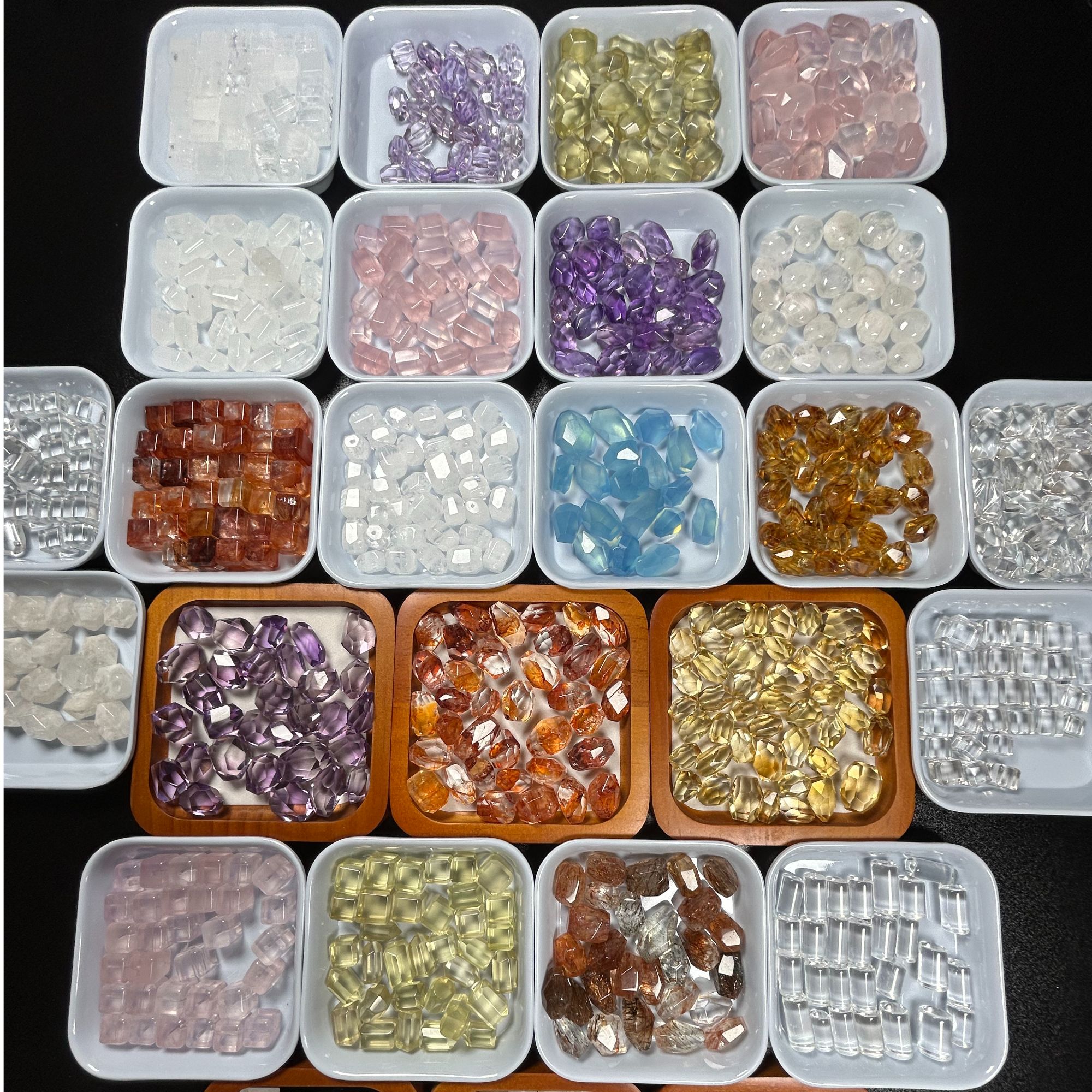 天然水晶配件默认微瑕完美主义者慎拍默认打直通孔打好孔不退不换