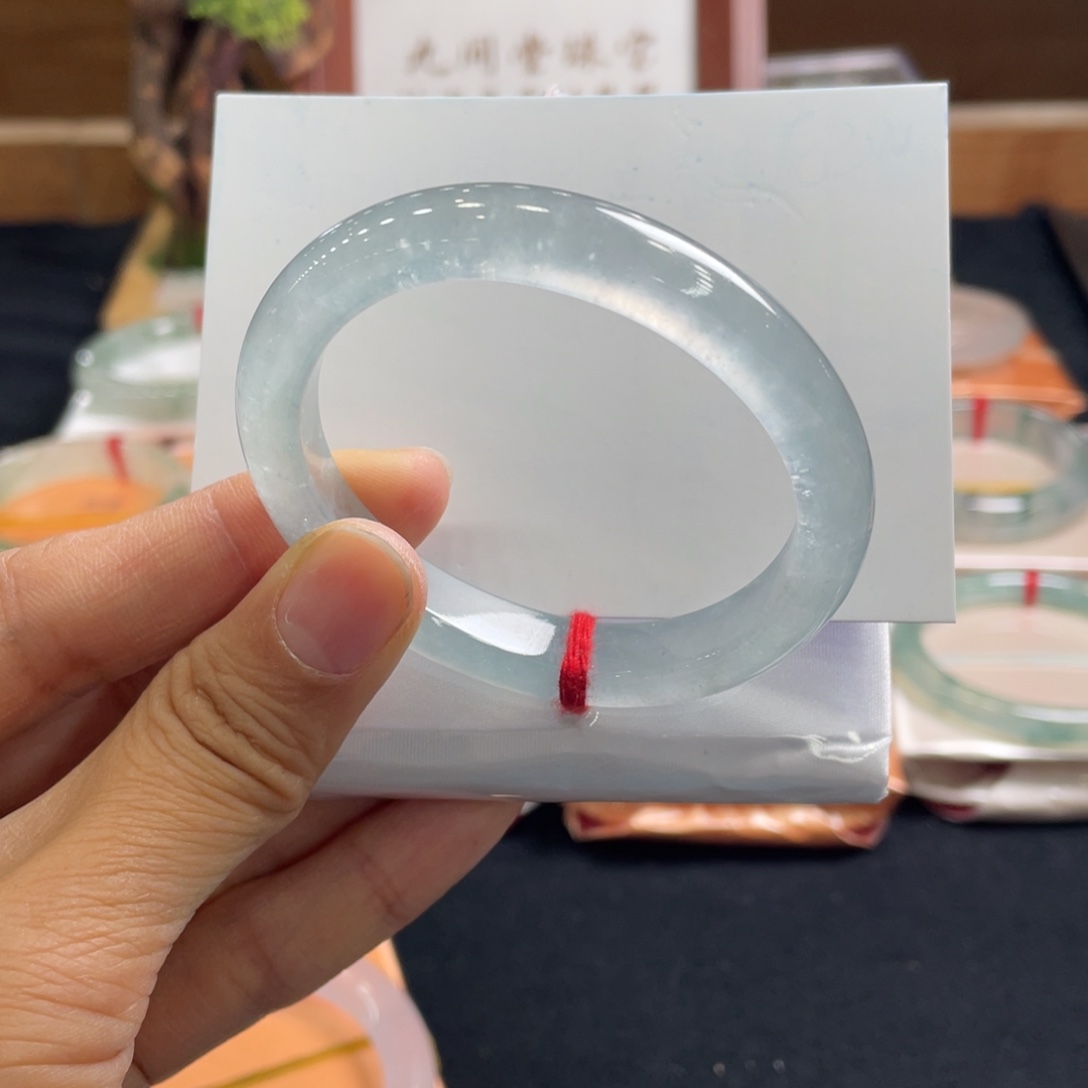 翡翠手镯未镶嵌52贵妃毕业玻璃条