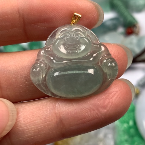 翡翠颈饰未镶嵌拂**曦翡翠