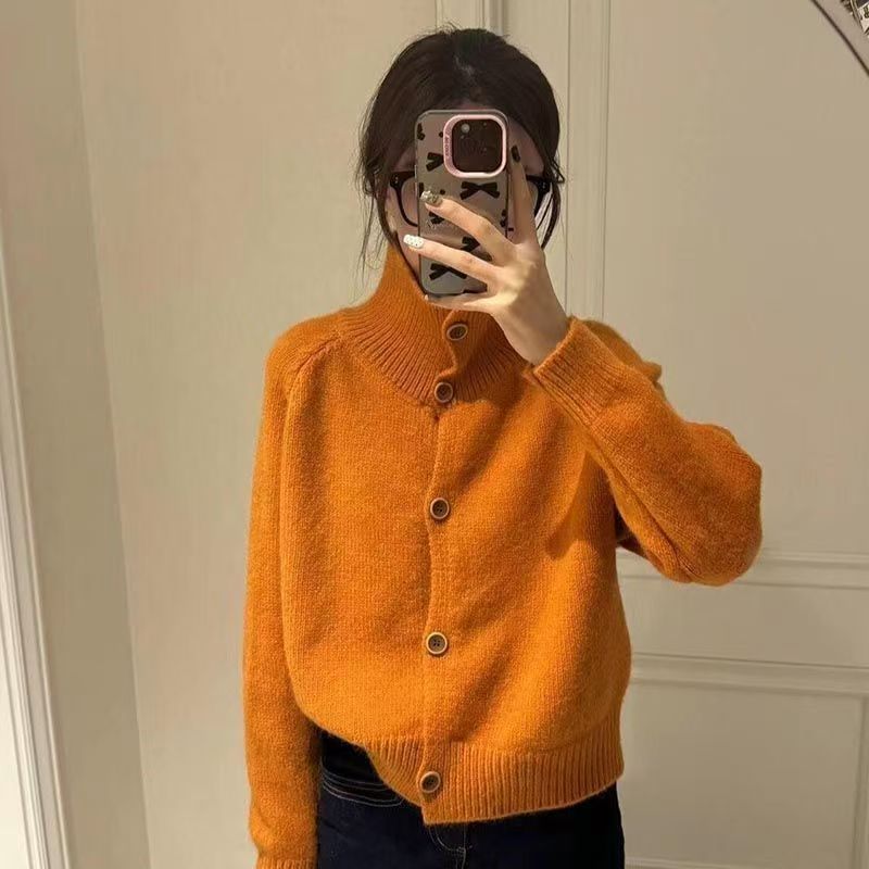 2025新款针织早秋毛衣开衫懒惰高级感女装2025新款秋冬设计感外套