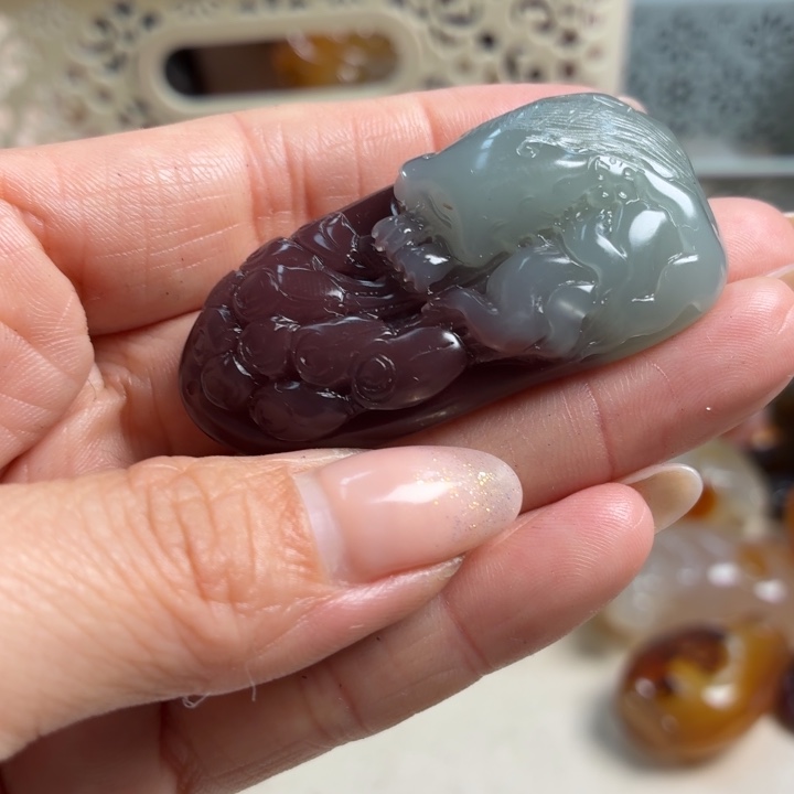 玛瑙/玉髓未镶嵌吊坠(不含链)