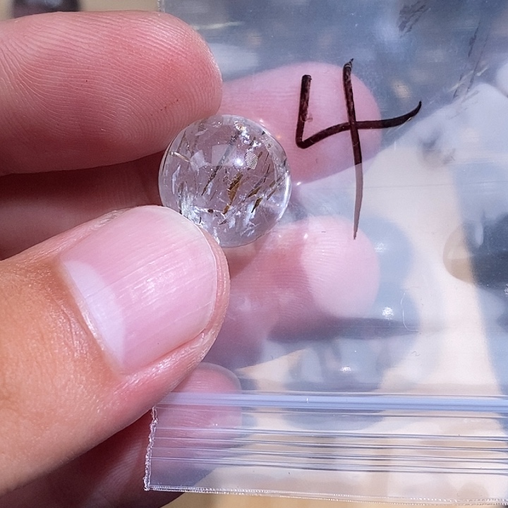 1***煜未镶嵌手链发晶天然水晶手串