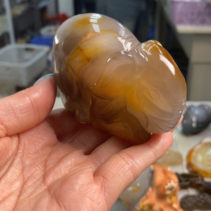 玛瑙/玉髓未镶嵌吊坠(不含链)