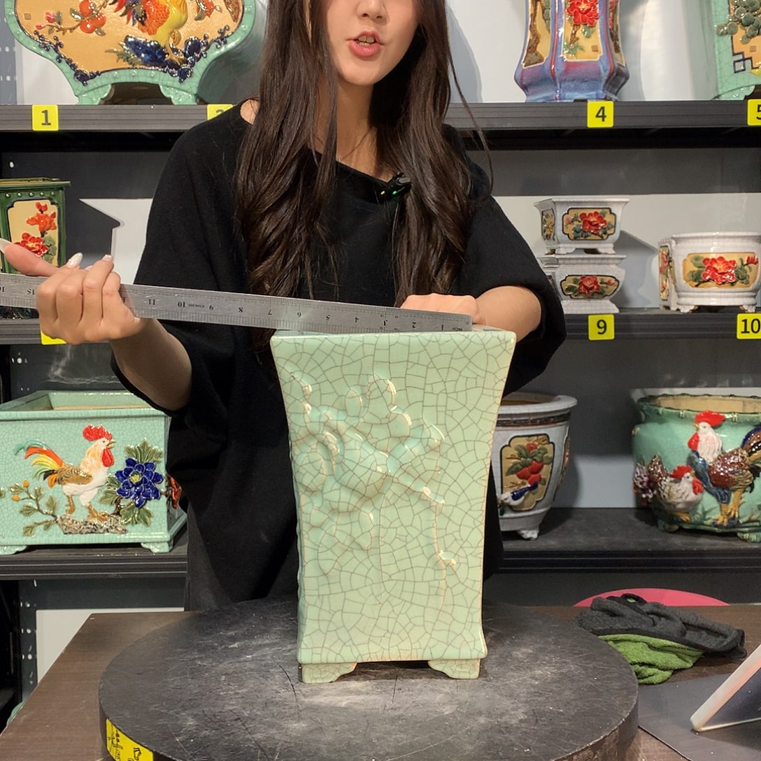 流***鼠高温烧制石湾盆瑕疵