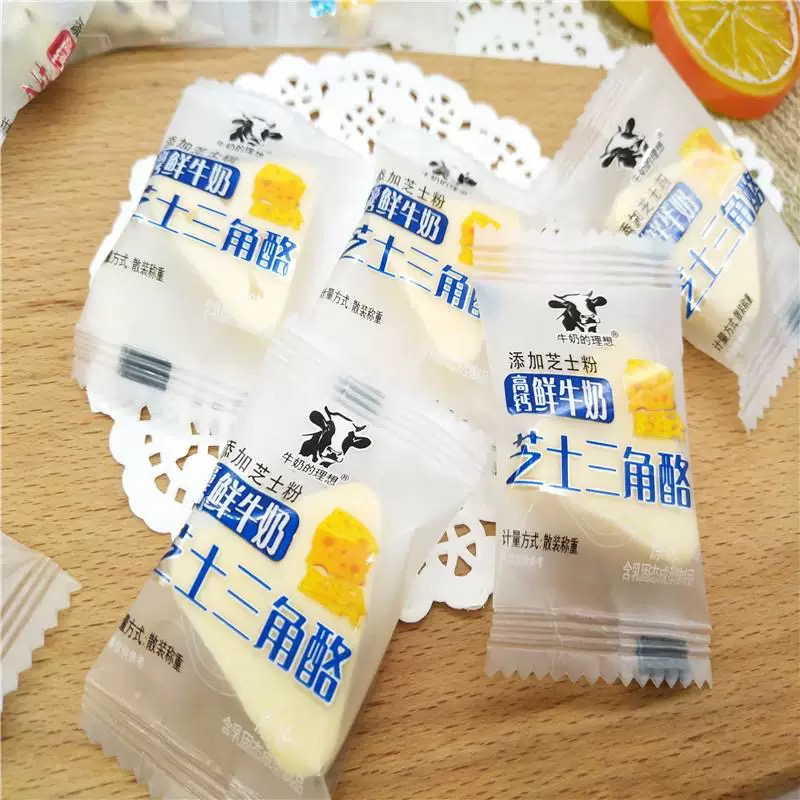 牛奶的理想高钙益生菌奶条鲜牛奶芝士三角酪内蒙特产儿童零食