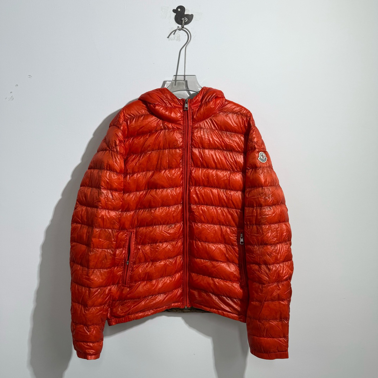 99新 MONCLER 橙色 轻薄款 羽绒服 4 码