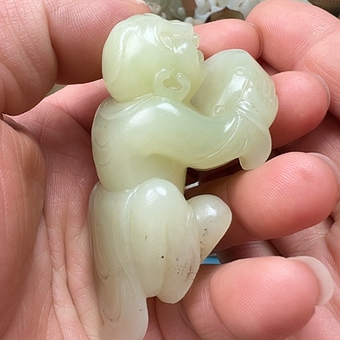 和田玉未镶嵌挂件