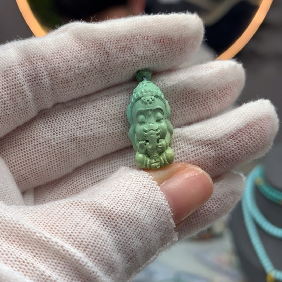 绿松石挂件未镶嵌