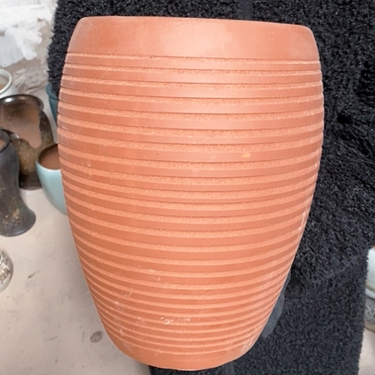 紫砂花盆口21高33，红陶龙蛋