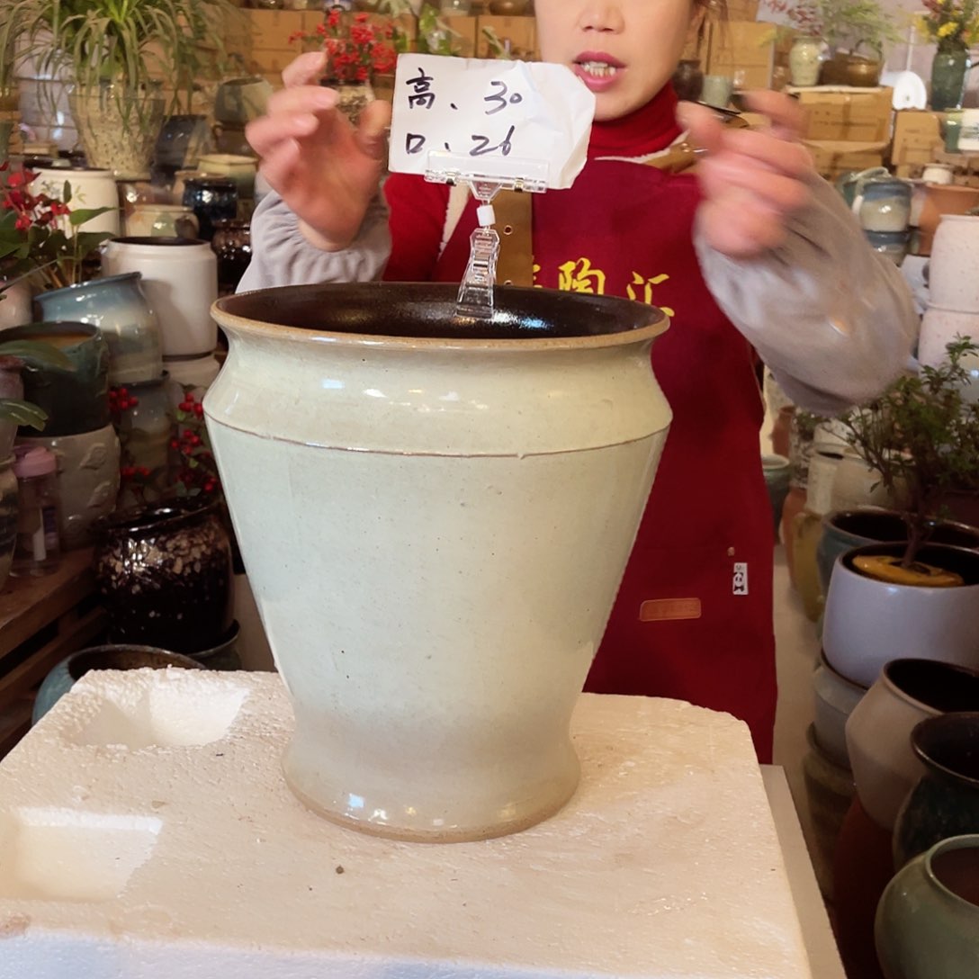 紫砂花盆高度30口径26