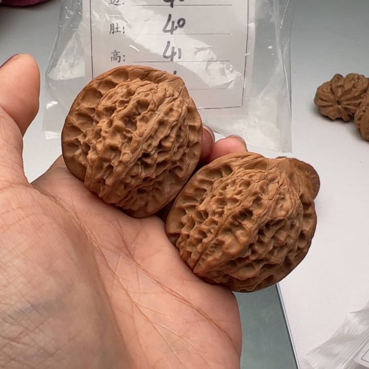 文玩核桃把件乾坤扇244