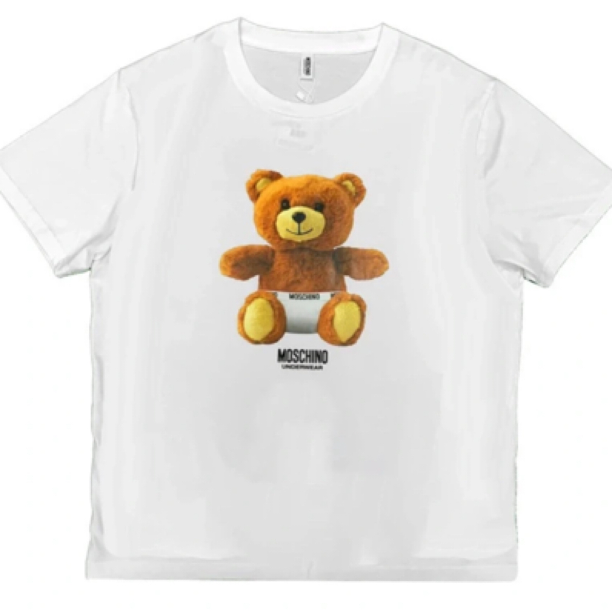 未使用 Moschino/莫斯奇诺 白色玩偶小熊短袖