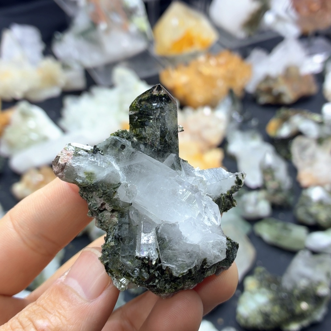 石材被封印的绿帘