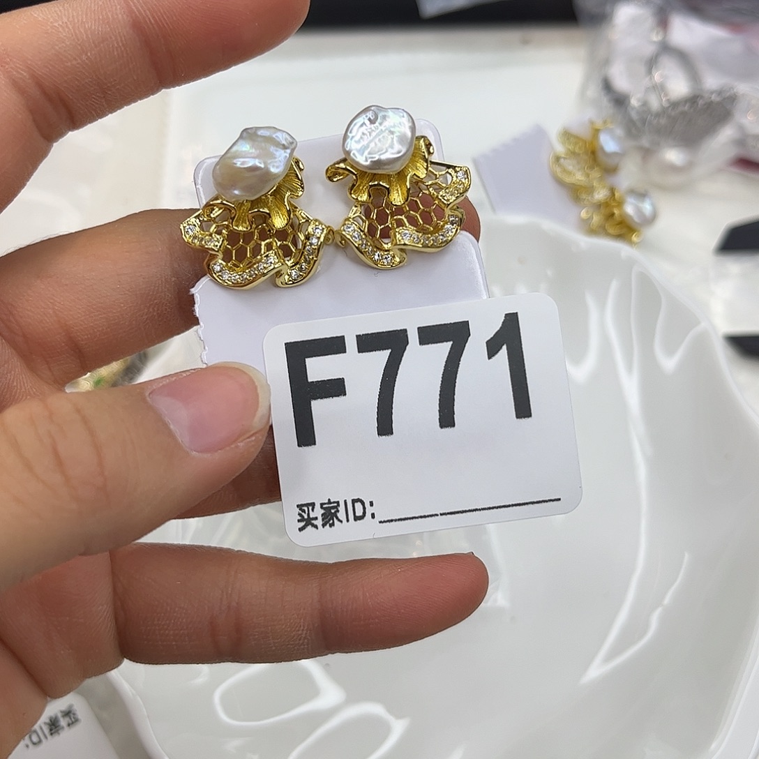 耳饰淡水珍珠合金